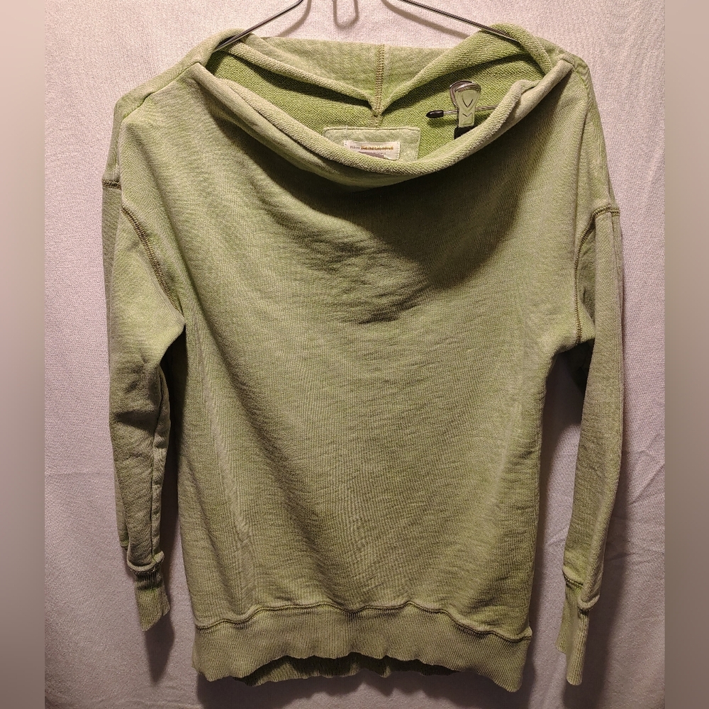 Pilcro And The Letterman By Anthropologie Oversized Sage Green Sweatshirt SZ XS